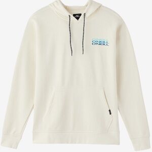 O'Neill Men's Round Up Pullover hoodie - cream color- size M